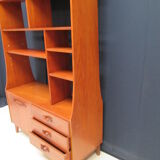 Library teak vintage double sided
