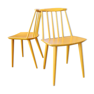 2 chaises Folke Palsson J77 Édition FDB années 70