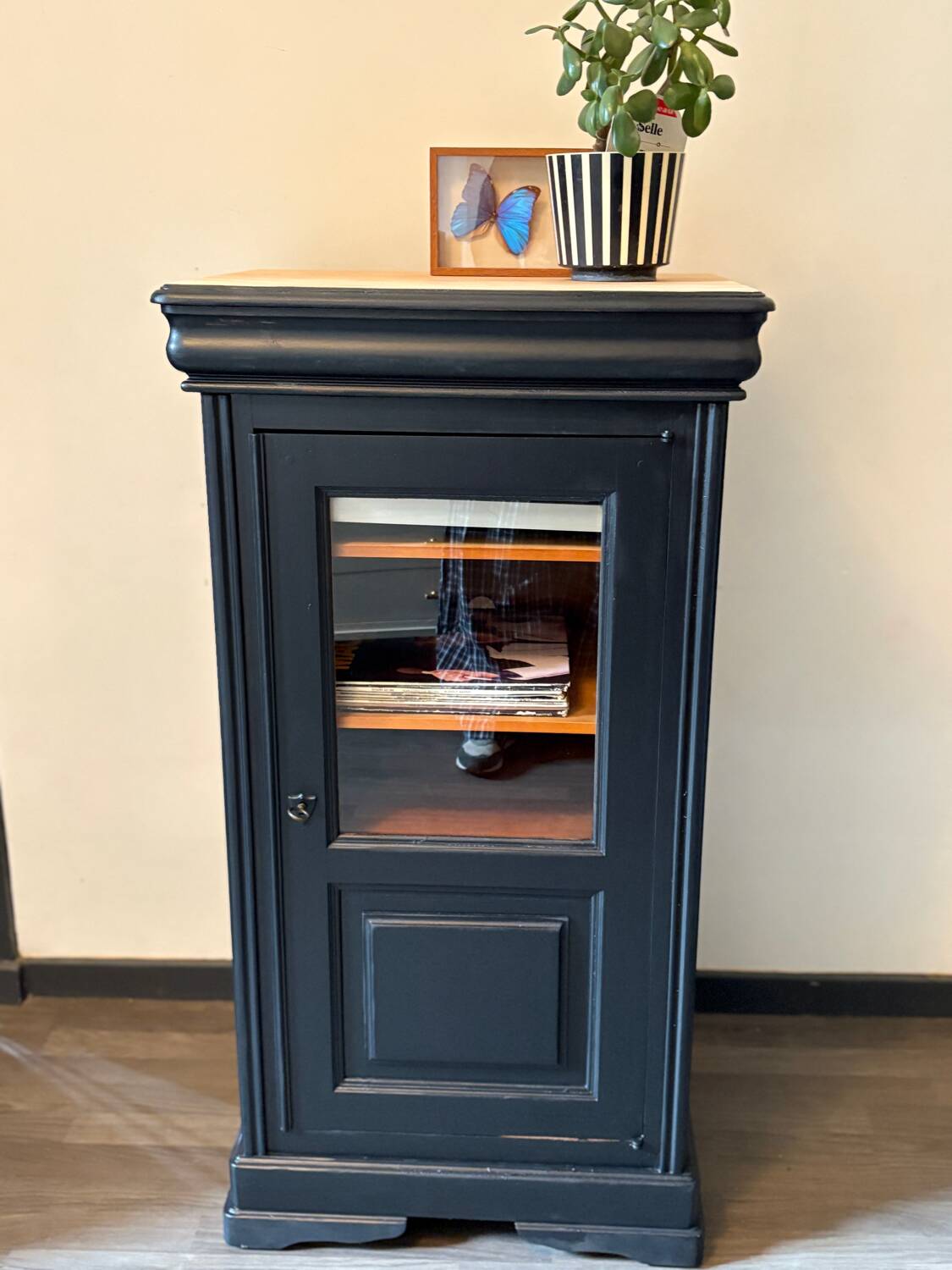 Small black ebony display case