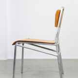 Mid-century Plywood Aluminum Chair, set of 2