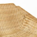 Mid-Century Rattan Lounge Chair