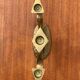 Vintage Brutalist Bronze Candle Holder