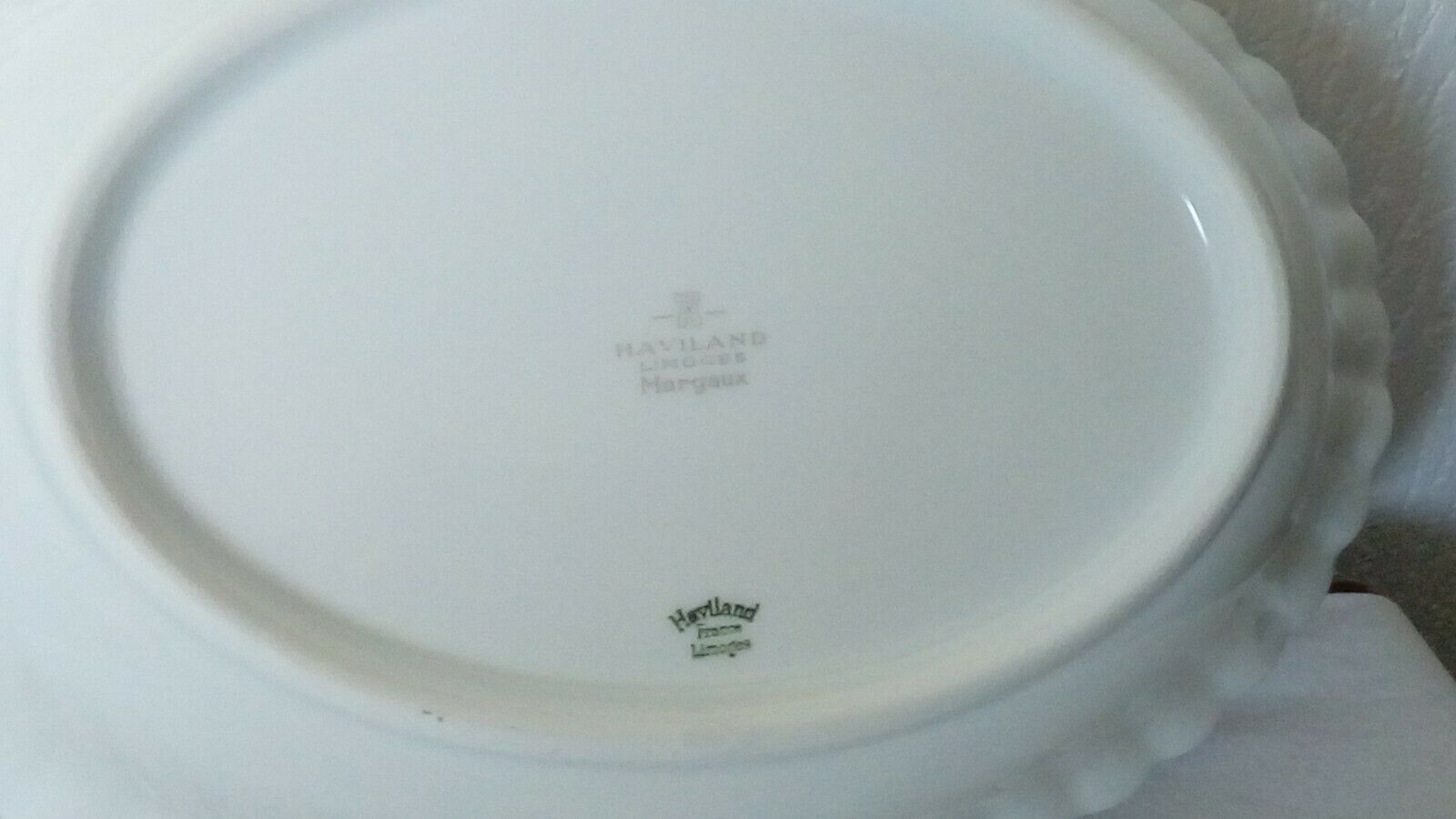 Limoges haviland modele margau oval porcelain basket