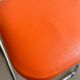 Chaises pliantes vintage chrome / skaï orange Soudexvinyl