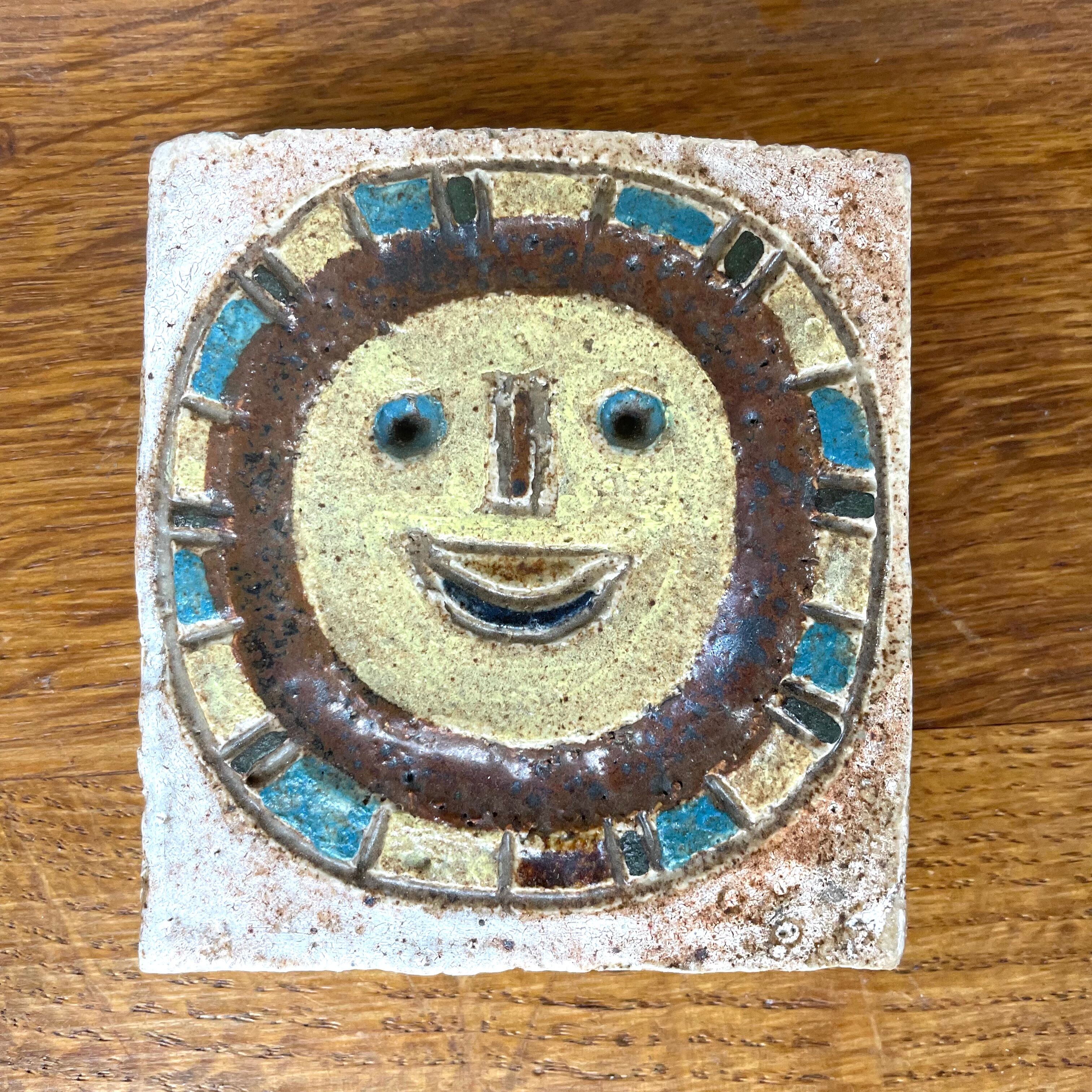 Set of 3 ceramic plates by Les Argonautes, Vallauris, circa 1960