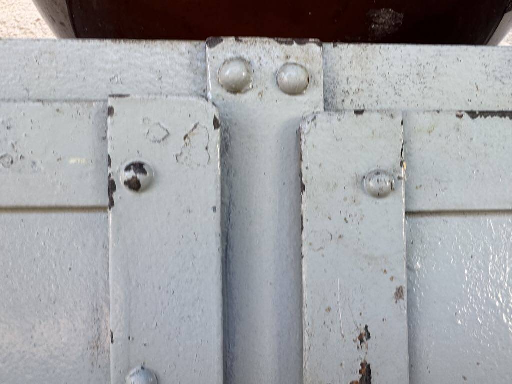 Old metal locker with 4 doors