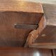 Vintage extendable wooden table from the 50s with independent extension