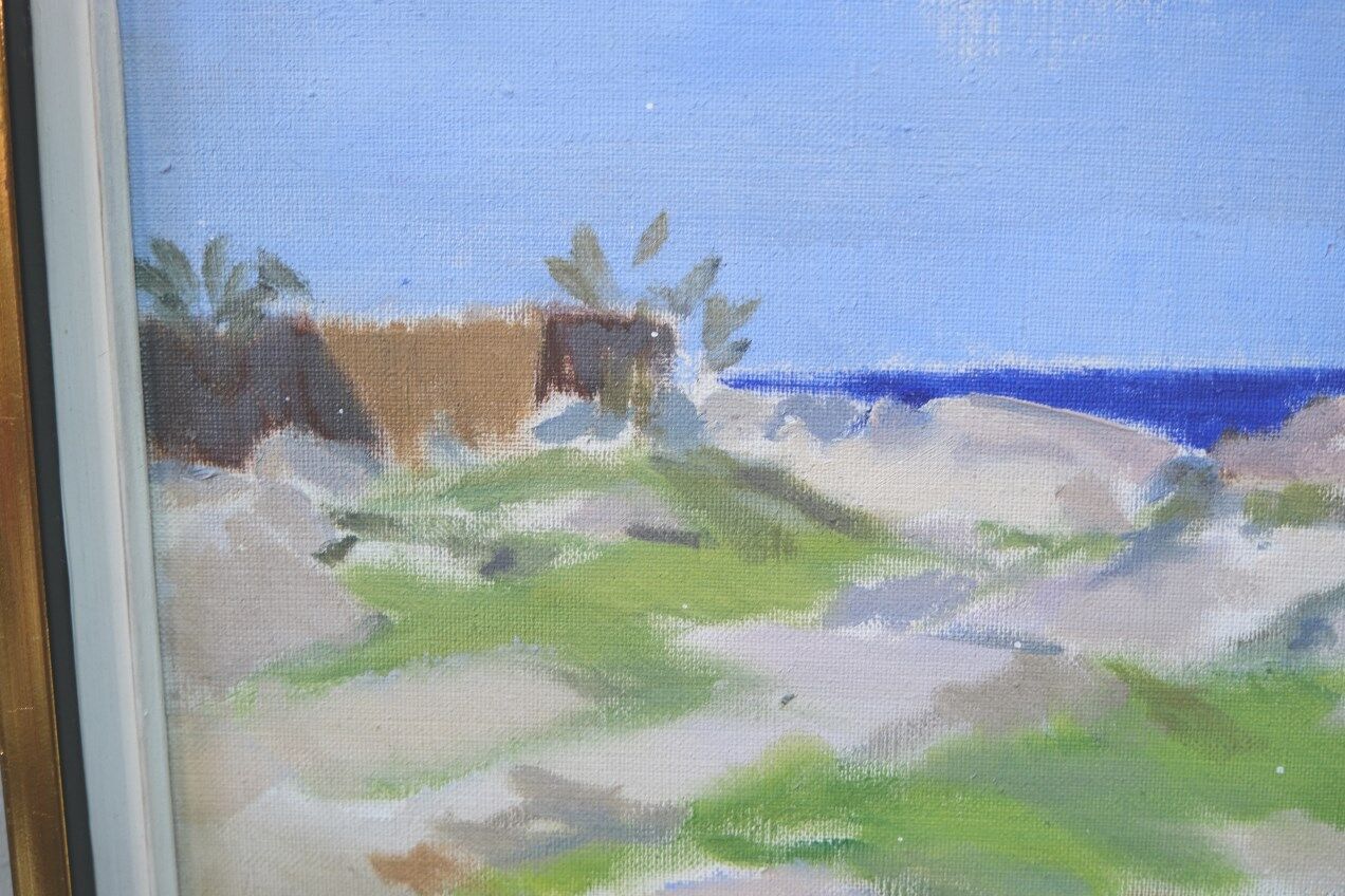 Ragnar Lindquist, Swedish Modern Landscape, 1960s, Oil on Canvas, Framed