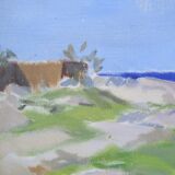 Ragnar Lindquist, Swedish Modern Landscape, 1960s, Oil on Canvas, Framed