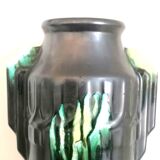 Art deco vase earthenware airain thulin