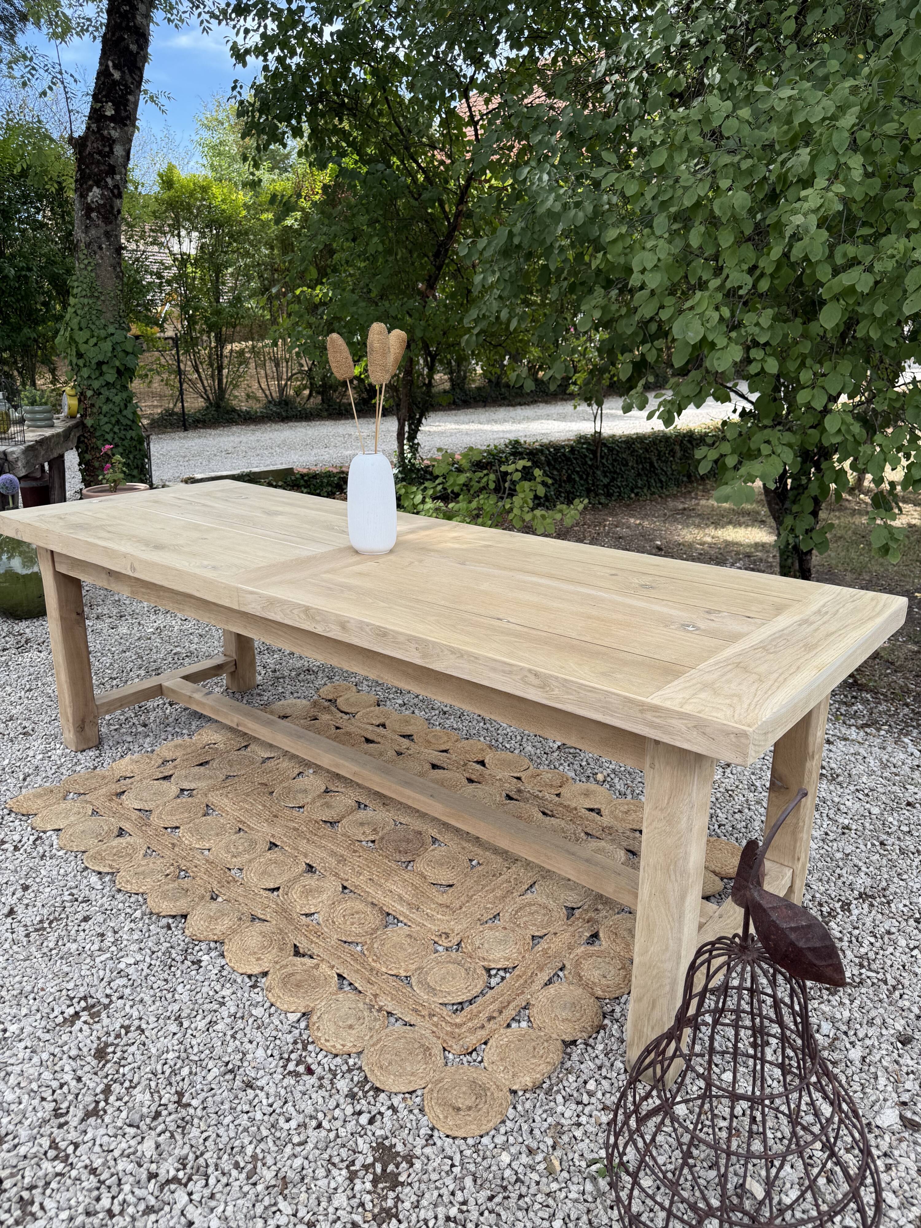 Large solid wood table 238cm