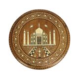 Anglo-Indian Taj Mahal Side Table Plant Table Teak 41cm