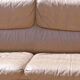 High-end leather sofa, beige De Sede sofa