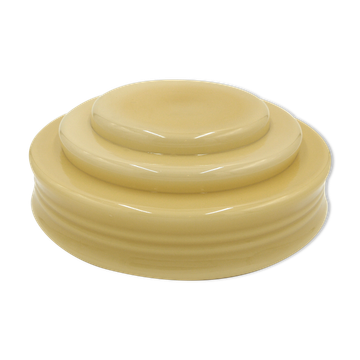 Yellow glass lampshade