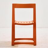Beech foldable chair by Aldo Jacober for Alberto Bazzani, set of 4.