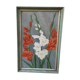 Painting on wood: gladiolus