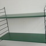 Wall shelf unit in blue from the 70s