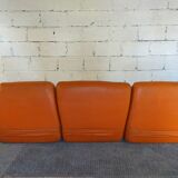 Leather sofa Saparella design Michel Ducaroy 70