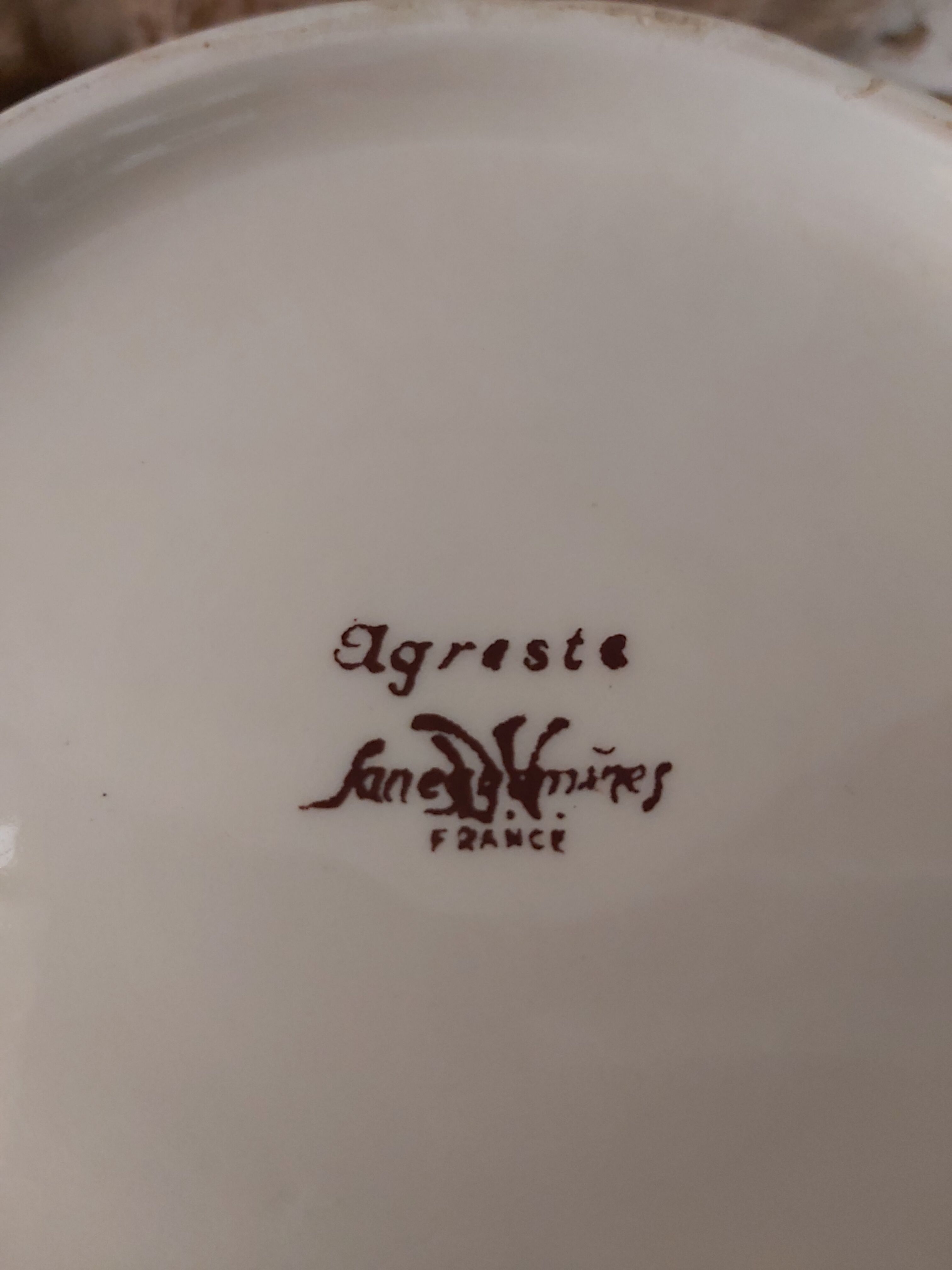 Salad bowl Sarreguemines model Agreste