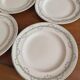 Set of 6 flat plates Longwy model Loridan – Antique earthenware from the late 19th to early 20th century.