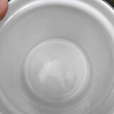 Yellow enamelled milk kettle