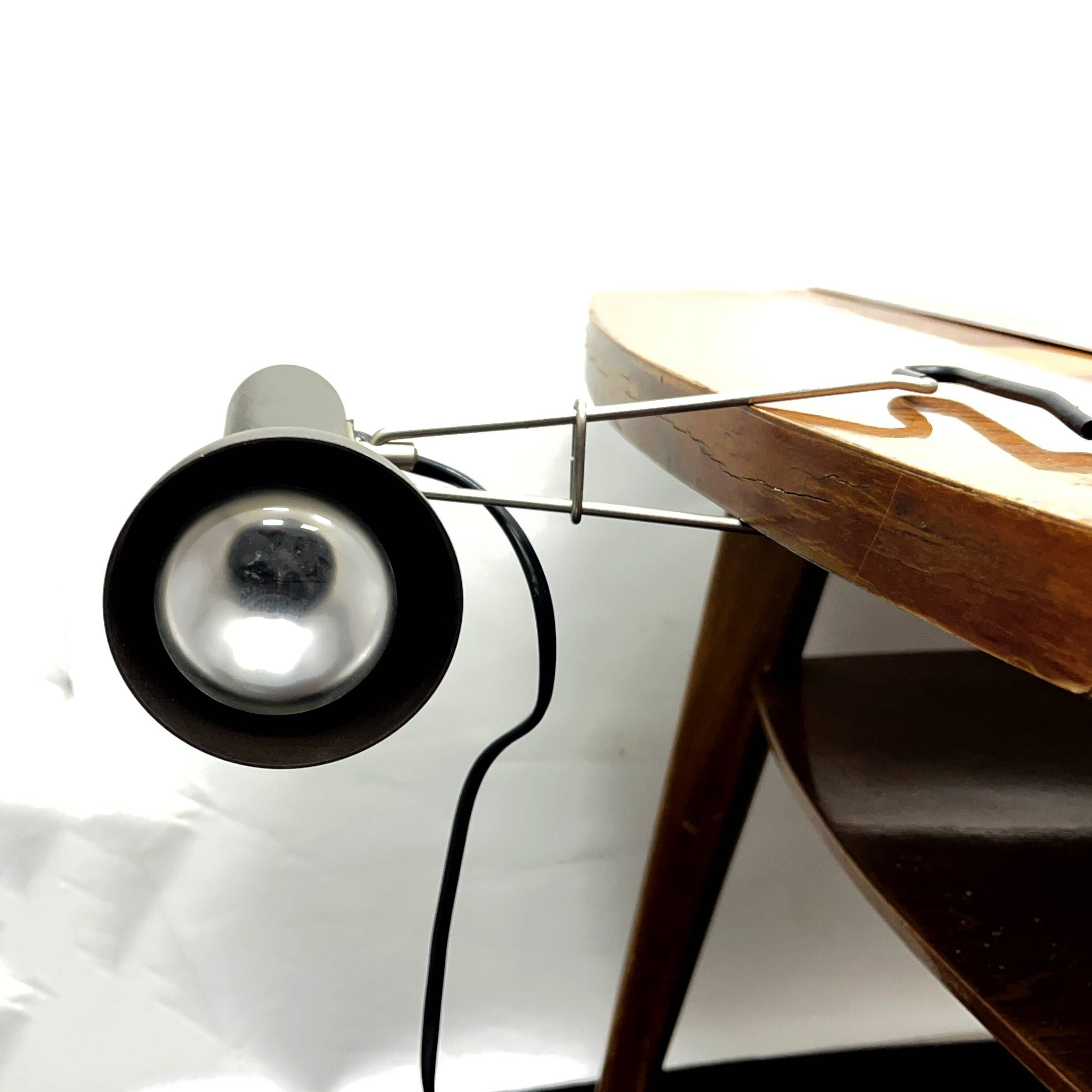 Lamp with clip VEB Narva 3140 1970s space age retro vintage GDR