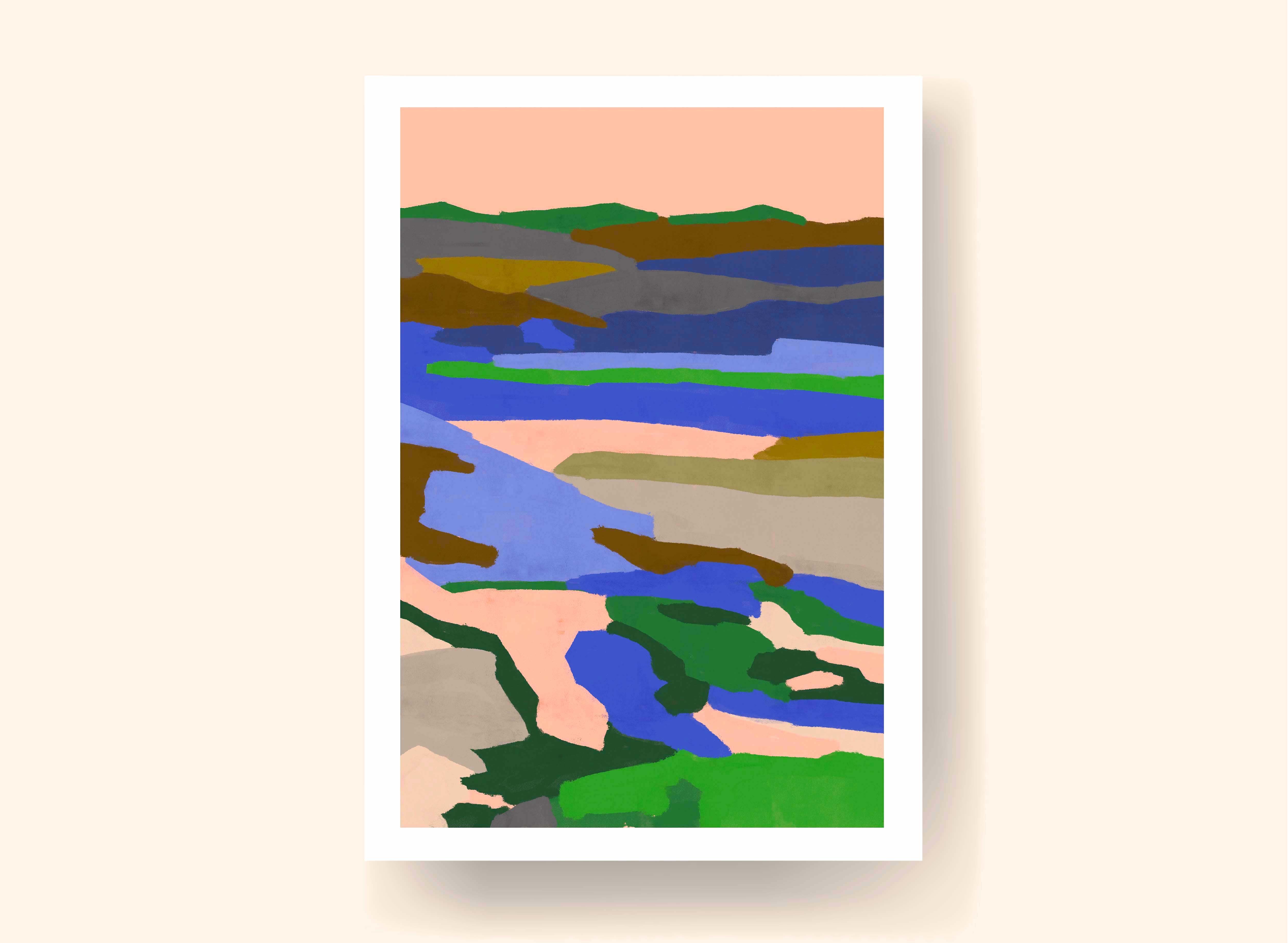The Valley of Colors - Limited Edition Art Print (A3)