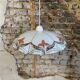 Glass pendant light from the 1980s, Yugoslavia