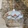 Glass pendant light from the 1980s, Yugoslavia