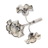 SILVER & GLASS TRIPLET HANGLAMP