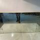 Large engraved bistro wall mirror with floral motifs - Art Deco style
