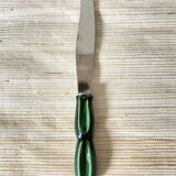Stainless steel and ceramic cheese knife