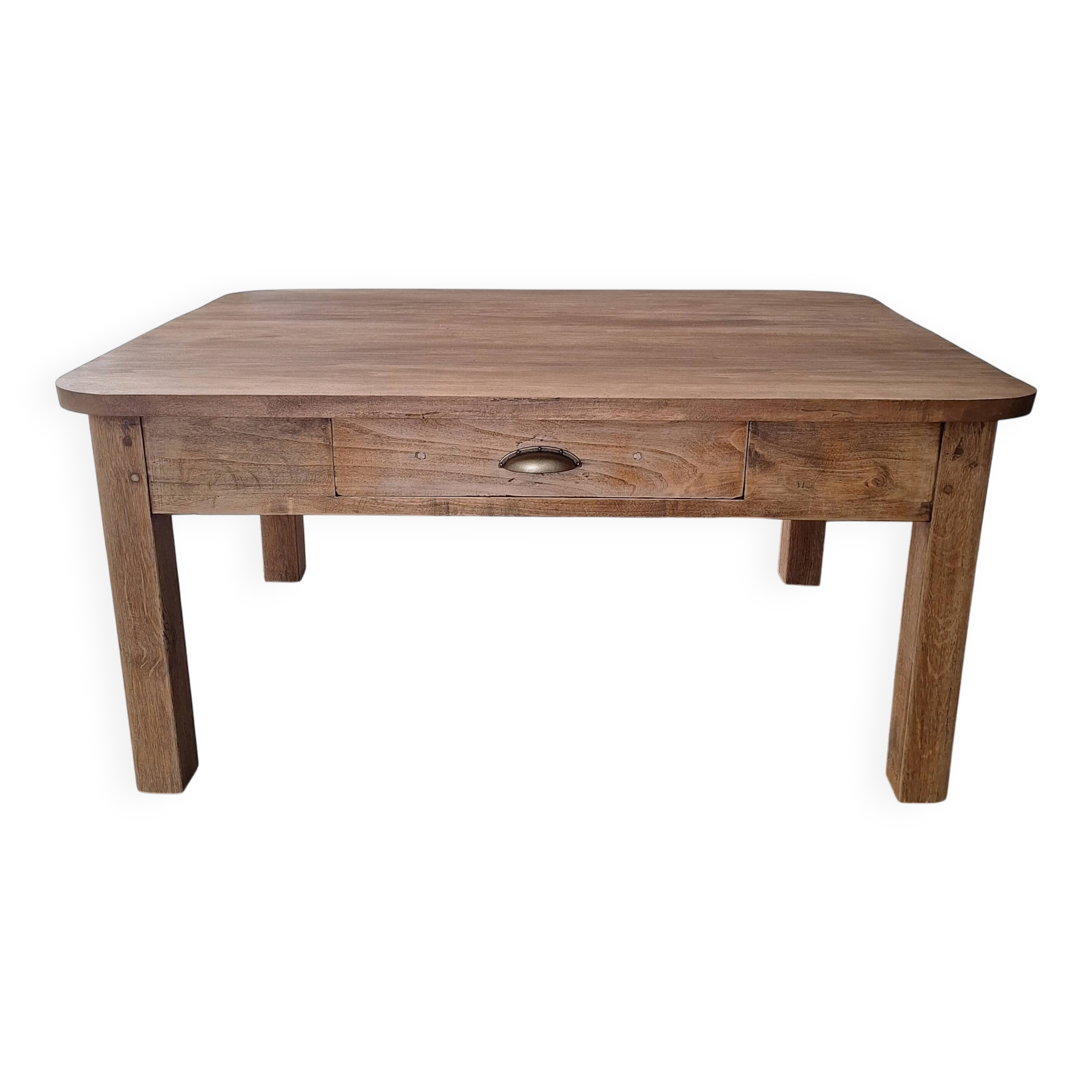 Farmhouse oak coffee table in country style