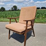 Old Scandinavian boomerang armchair