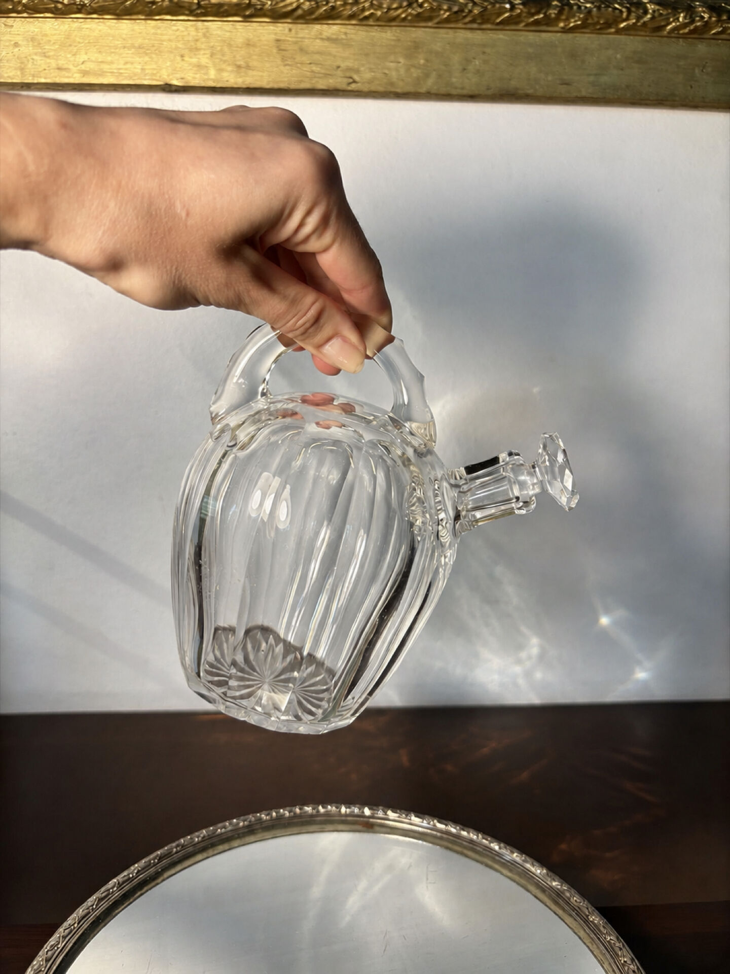 Carafe en cristal Saint Louis début 20eme