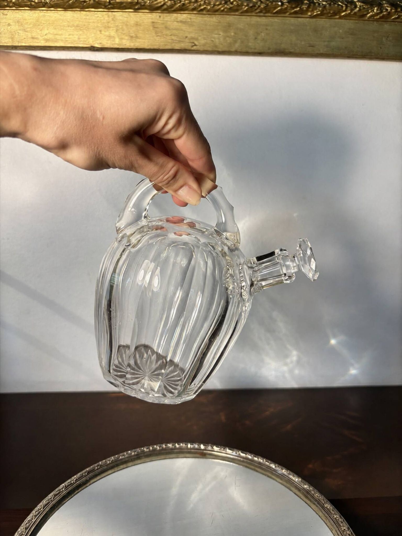 Carafe en cristal Saint Louis début 20ème