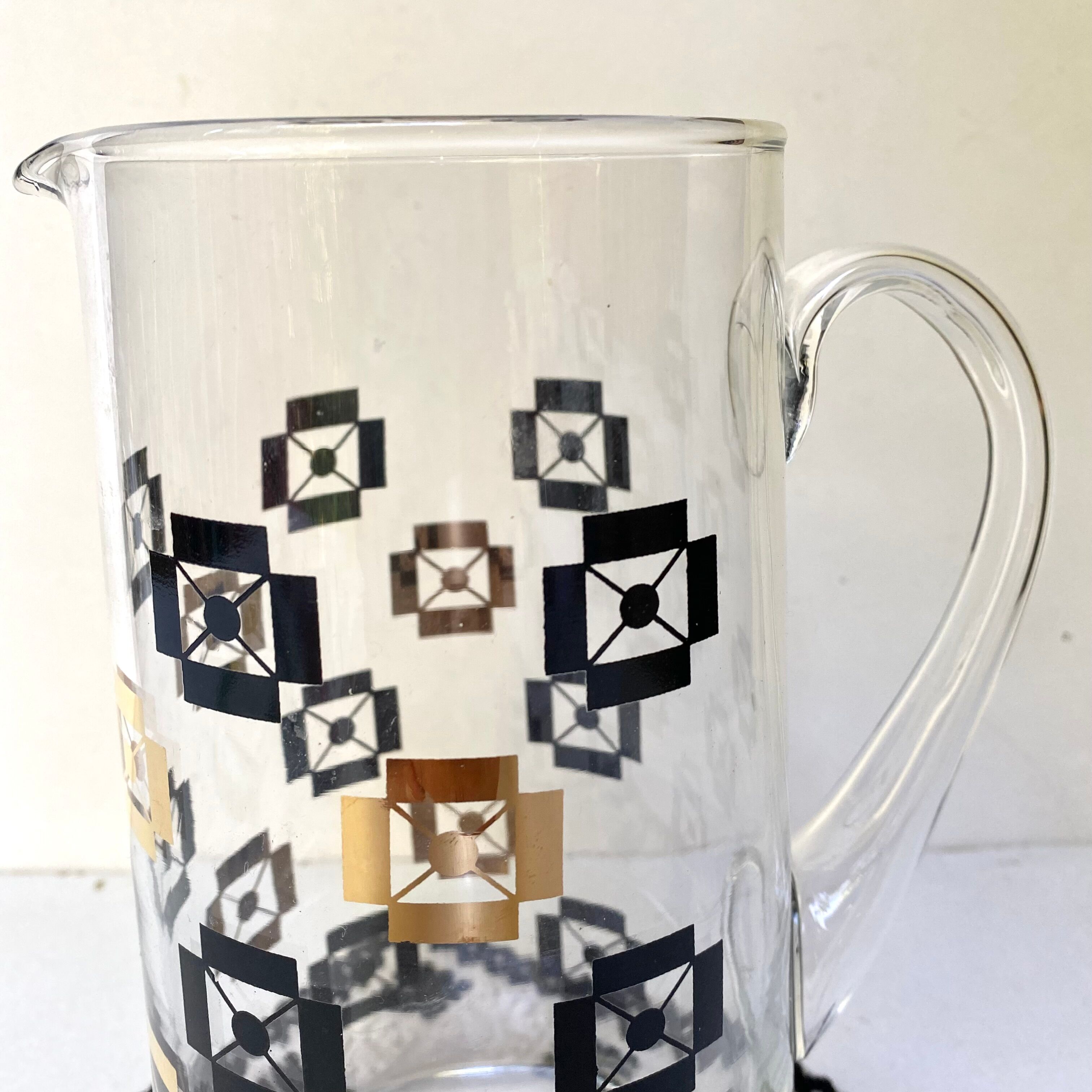 Vintage glass pitcher