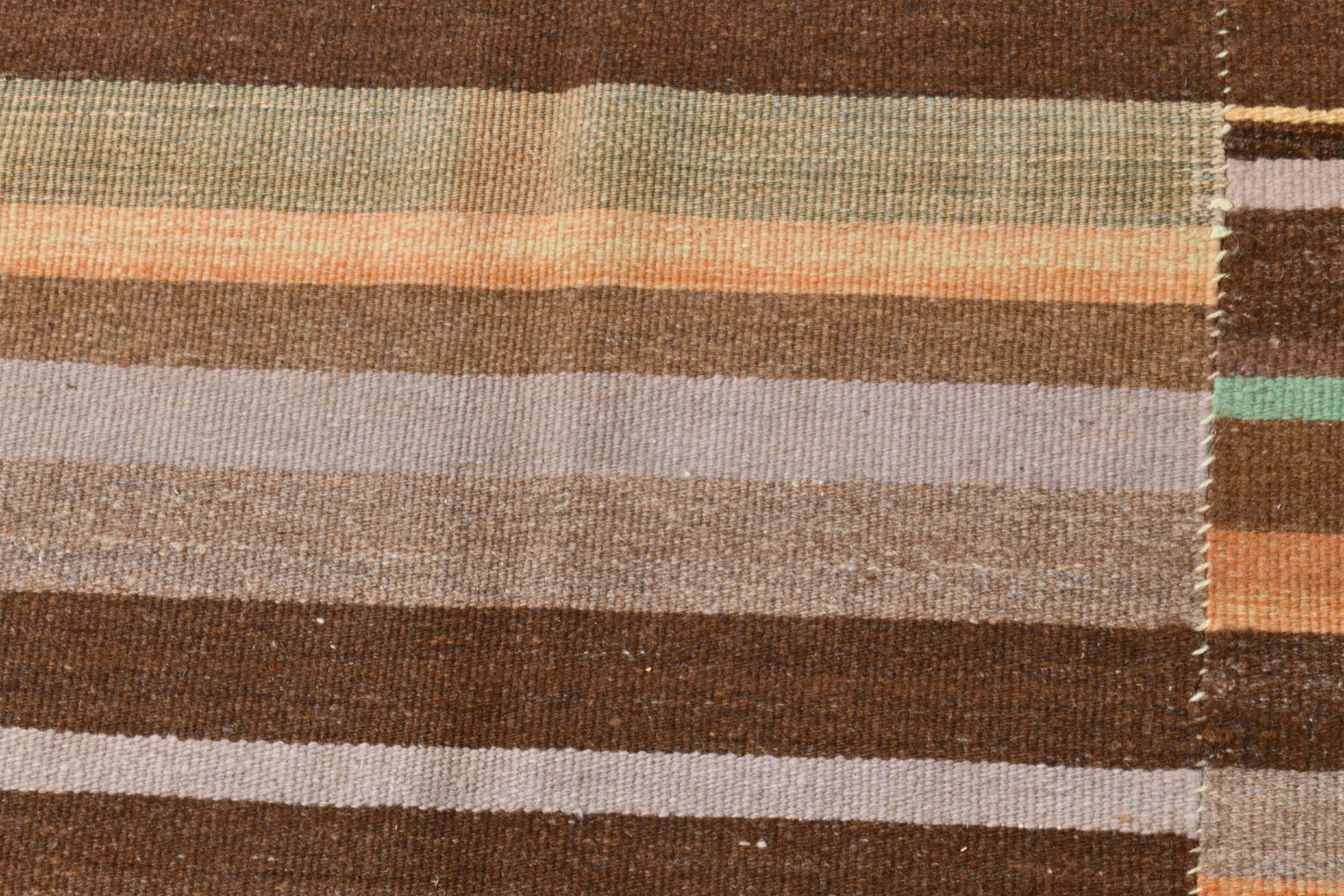 7x10 Soft Color Pastel Brown Vintage Rug, 210x291Cm SK 2356