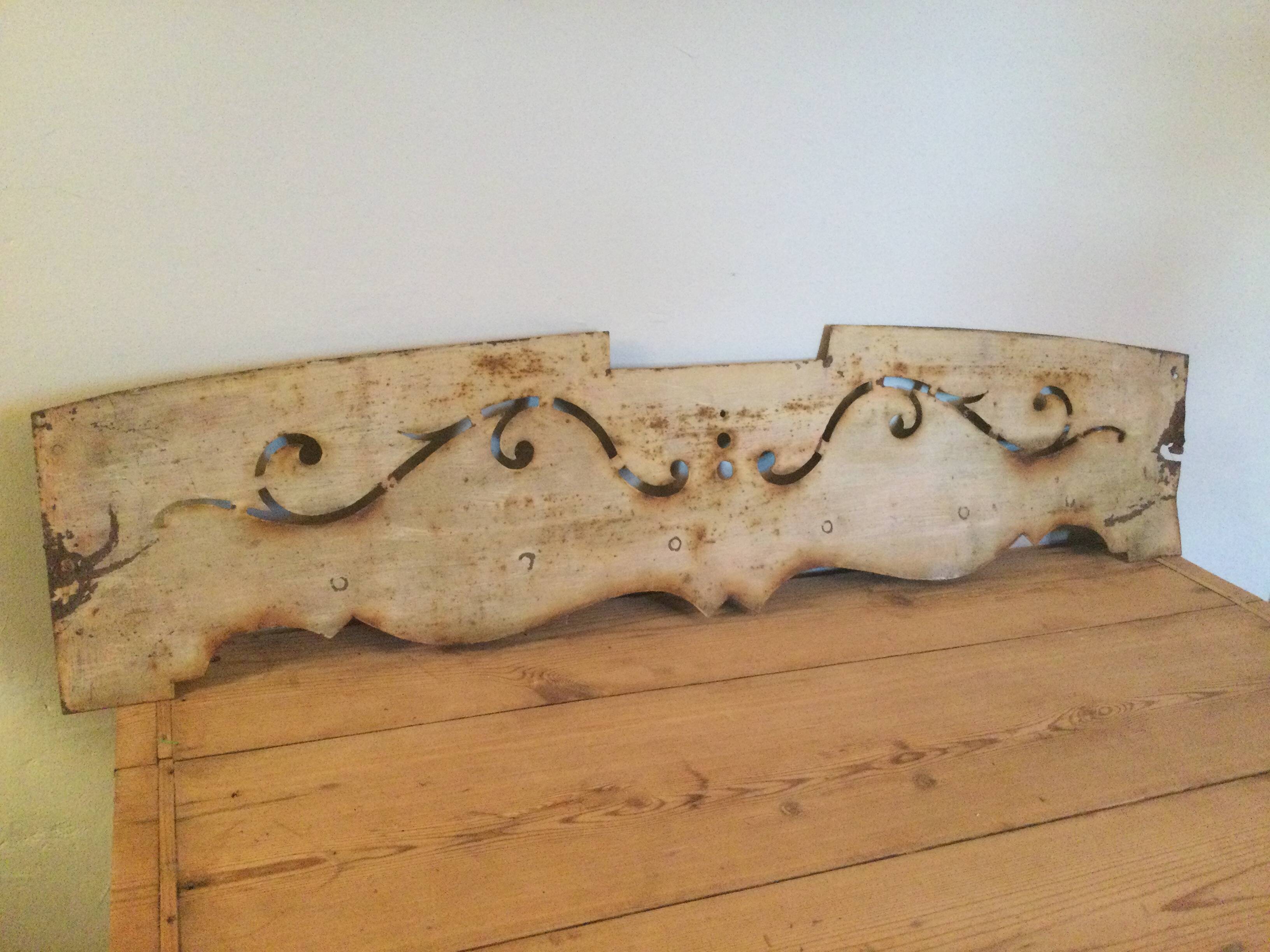 Ancient metal fronton