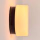 Vintage wall light in black Bakelite and opaline, France 1970.