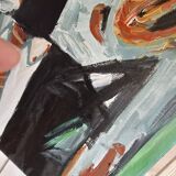 Tribute portrait to Basquiat