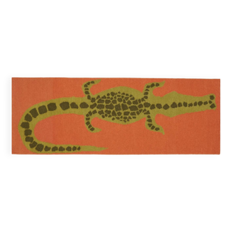 Crocodile runner - tomato (wool)