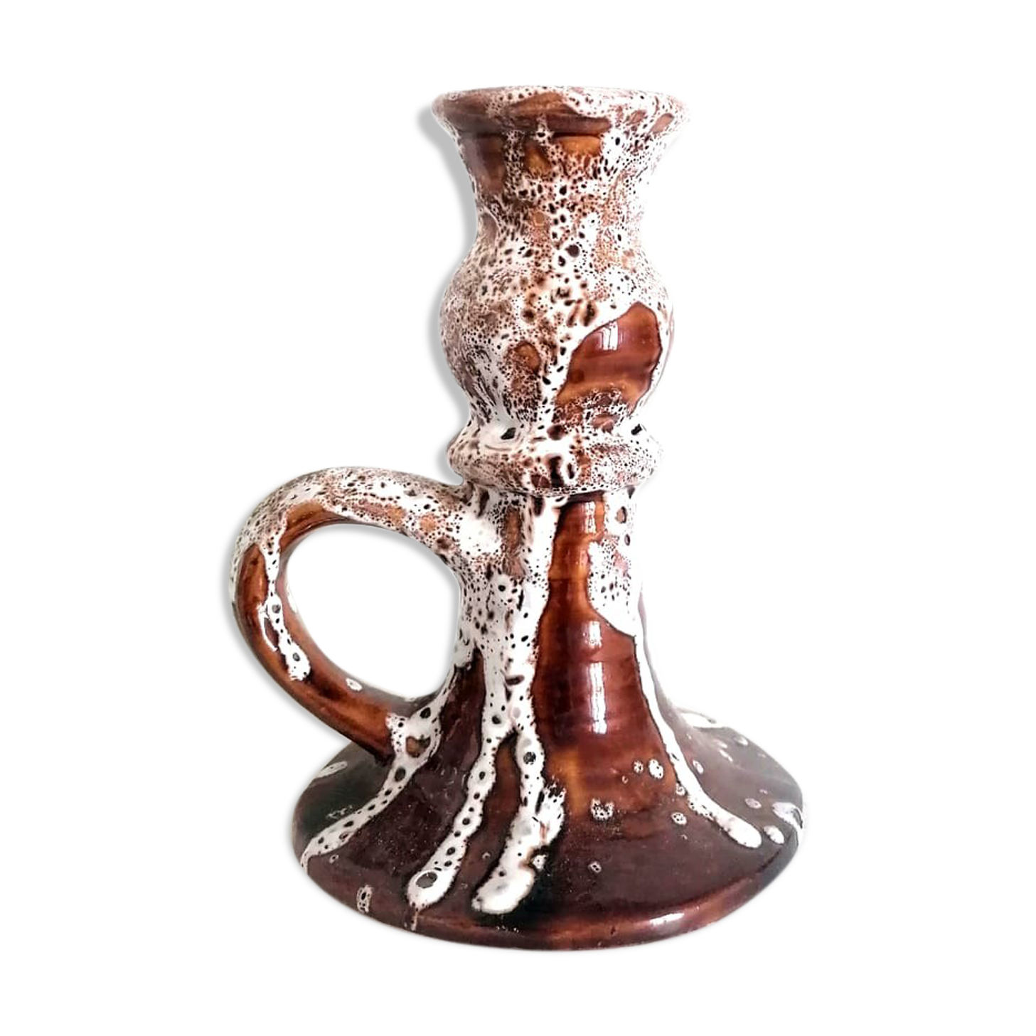 Candle holder fat lava 1960