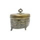 ABC Neoclassical Sugar Bowl, Silver-Plated Brass, Austria, 19th Century