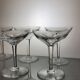 6 Val Saint Lambert crystal champagne glasses, Nestor model