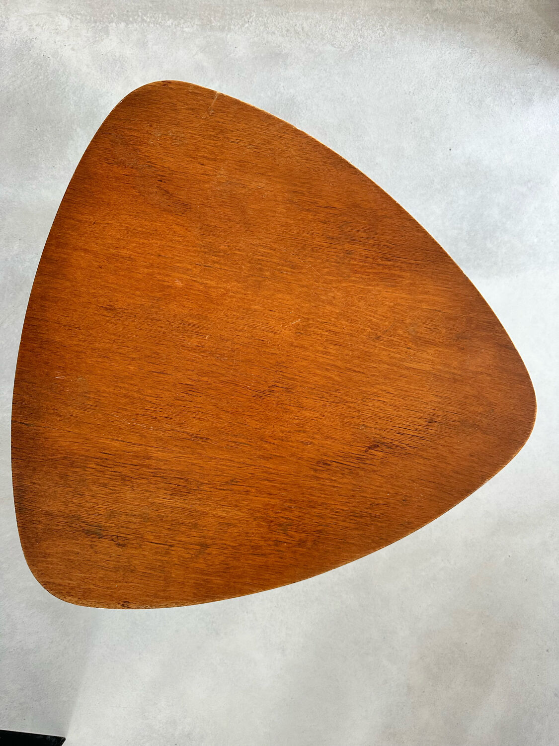 Vintage bow-wood coffee table, design Steiner 1960