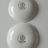 Deux tasses à café ou thé et 2 soucoupes Adams English Ironstone «English Scenic»