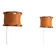 Anna Ehrner pair of wall lamps for Ateljé Lyktan