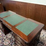 Classic English Desk with Green Inlay