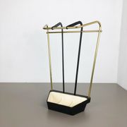 Porte-parapluie en laiton métallique original du milieu du siècle, Allemagne, années 1950